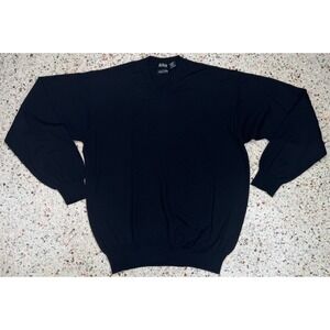 111 State Made In‎ Italy Men's Black 100% Wool Sweater Size LT